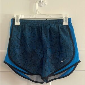 Nike Blue Athletic Shorts with Retro Design